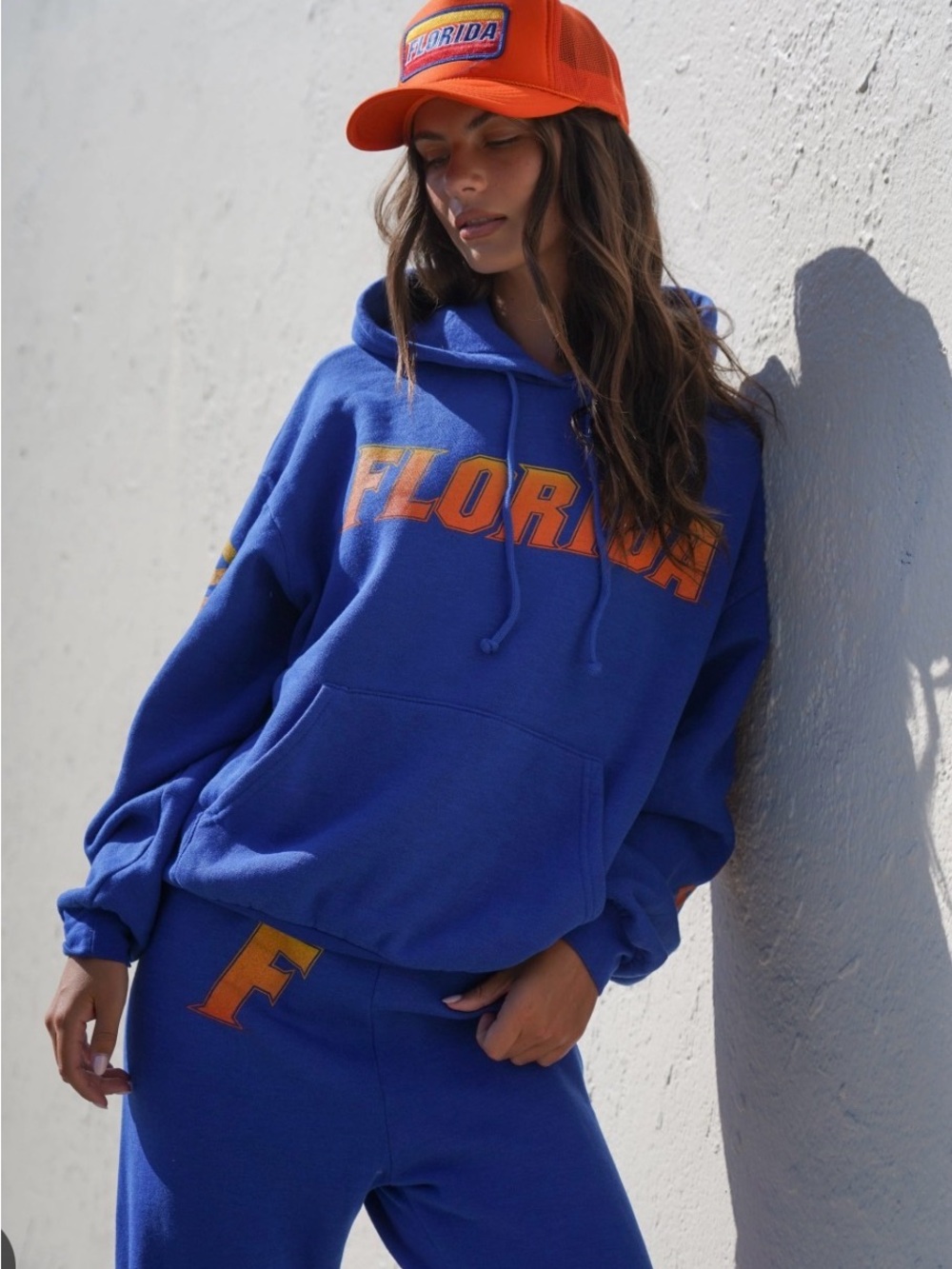Aviator Nation Royal Blue & Orange "UFlorida" Hooded Sweatshirt